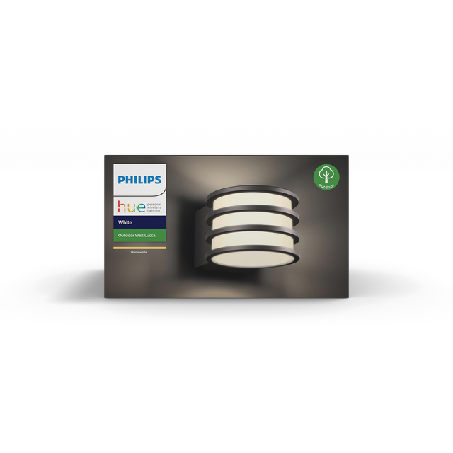 Philips Hue LED-Wandleuchte Lucca Anthrazit