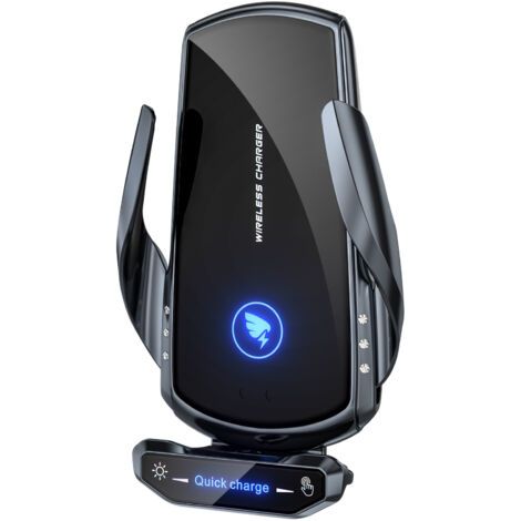 15-w-qi-kfz-ladegerät – Automatische Klemmung – Intelligente Sensorhalterung – Lüftungsschlitzclip – Kompatibel Mit Iphone Und Samsung – 136 Mm X 82 Mm X 48 Mm