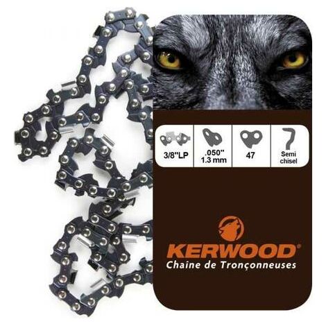 Kerwood 3/8"lp 1,3 Mm 47-gliedrige Kette Für Echo Cs3000