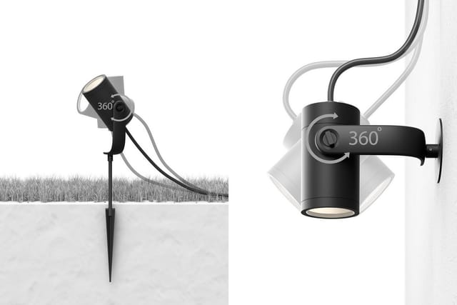 Philips Hue LED-Spot Lily White & Color Ambiance 1-flammig Schwarz Basis-Set