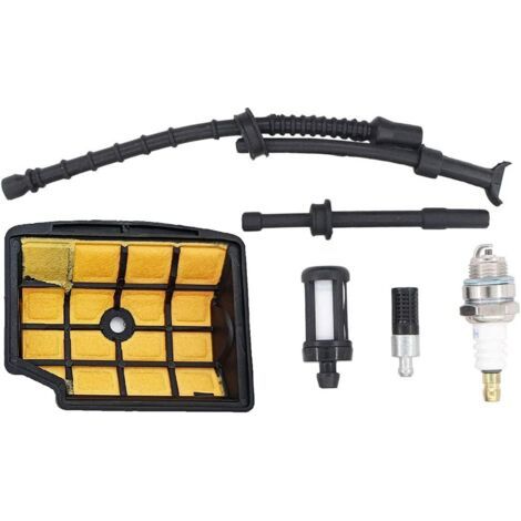 1 - Luftfilter - Zündkerze - Kraftstoff- Und Ölschlauch-set - Für Stihl 020t Ms200 Ms200t Kettensäge - Schwarz - Standardabmessungen
