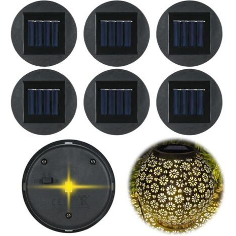 6 Ersatzteile Für Solarlampen – Wasserdichte Solarzellen Mit 8 Cm Durchmesser – Geeignet Für Dekorative Solar-gartenlaternen Im Außenbereich