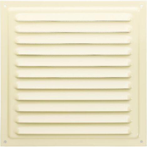 1 - Lüftungsgitter - Metall - Wandlüftung - Korrosionsbeständig - Innen/außen - Beige - 20 X 20 Cm