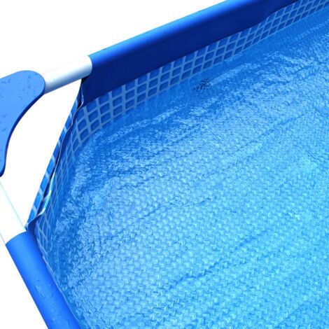 Rechteckige Luftpolster-poolabdeckung 260 Cm X 170 Cm - Blau