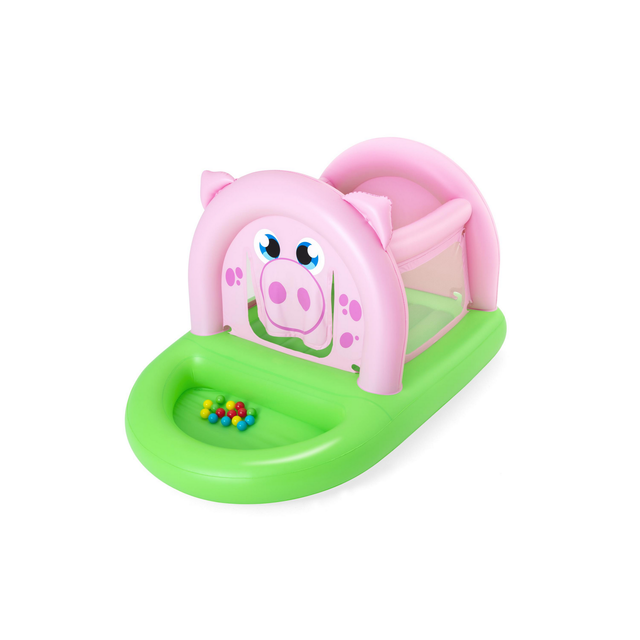 Bestway Trampolin Up, In & Over Oinkster Ferkel 239 cm x 162 cm x 137 cm