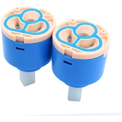 2er-pack Ersatzkartuschen Für Wasserhähne, Keramikscheibenkartusche, Mischbatterie, Innensteuerung, Küchenarmatur Mit Wasserfallfunktion, 40 Mm