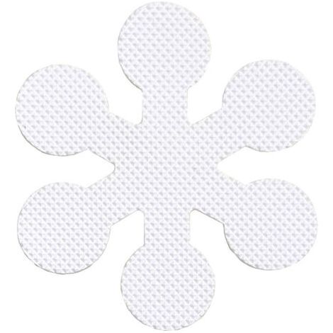 12 Stück Anti-rutsch-aufkleber Für Badewanne Und Dusche, Schneeflocken-sicherheitsaufkleber, Rutschfest, Schützen Effektiv Säuglinge Und Schwangere (8 Cm)