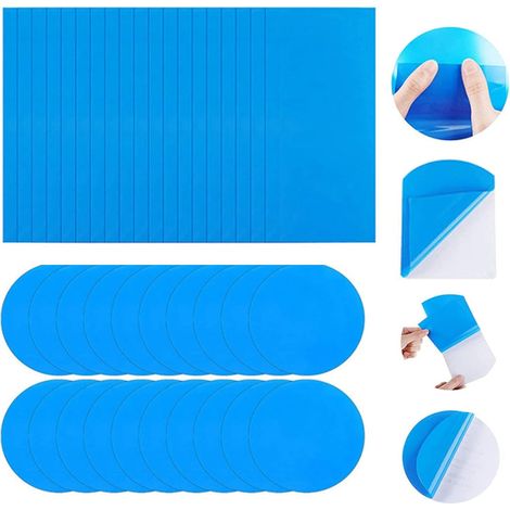 Poolflicken, Poolreparaturflicken, 20-teiliges Flicken-reparaturset, Selbstklebende Poolflicken, Selbstklebende Pvc-flicken Für Schwimmbäder Und Whirlpools