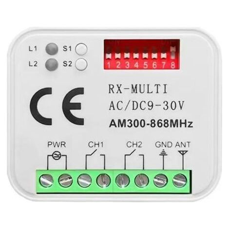 Multifrequenz-funkfernbedienungsempfänger Für Tore, Garagentore, Schranken Und Elektrische Tore – Universeller Fernbedienungsschalter Mit Ein-/ausschaltfunktion Von Yun