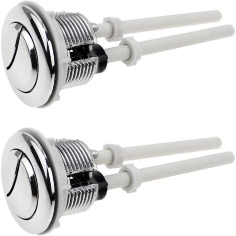 2 Stück Ersatz-spülknöpfe (38 Mm), Doppeldruckknopf-ersatz, Universelles Hochdruck-spülzubehör Für Toiletten