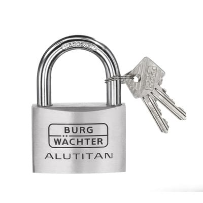 Burg Wächter Zylinder-Vorhangschloss Alutitan 770 60 SB