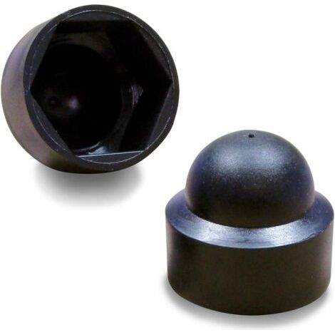 20 Stück – Schutzkappen Für M8-schrauben Und -muttern, 13-mm-schlüsselweite – Schwarzer Kunststoff