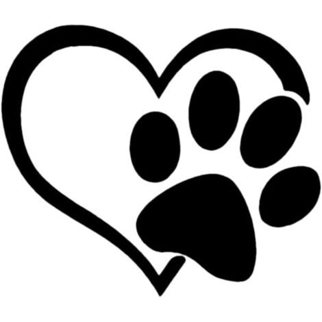 Vinylaufkleber „welpenliebe“, Schwarzer Hundeaufkleber Für Autos, Lkws, Laptops, Wände, Fenster