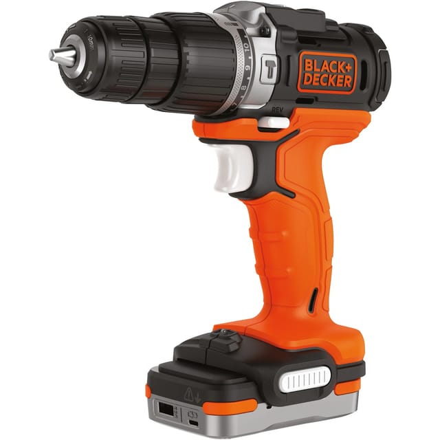 Black+Decker 10,8 V Akku-Schlagbohrschrauber BDCHD12S1 inkl. 1,5 Ah Akku