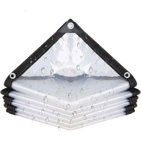 1 X 2 M Wasserdichte, Transparente Plane Mit Ösen, Wasserdichte Plane Für Hühnerställe, Transparente Kunststoffplane Für Den Außenbereich, Staub- Und Regenabweisende Schutzplane