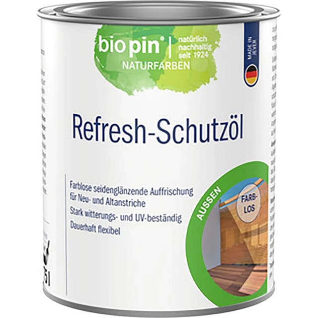 Biopin Refresh-Schutzöl Farblos Seidenglänzend 750 ml