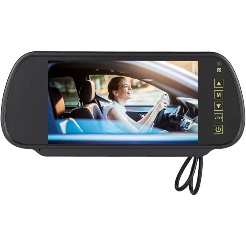 7-zoll-rückspiegelmonitor. Bildschirm Der Rückfahrkamera.
