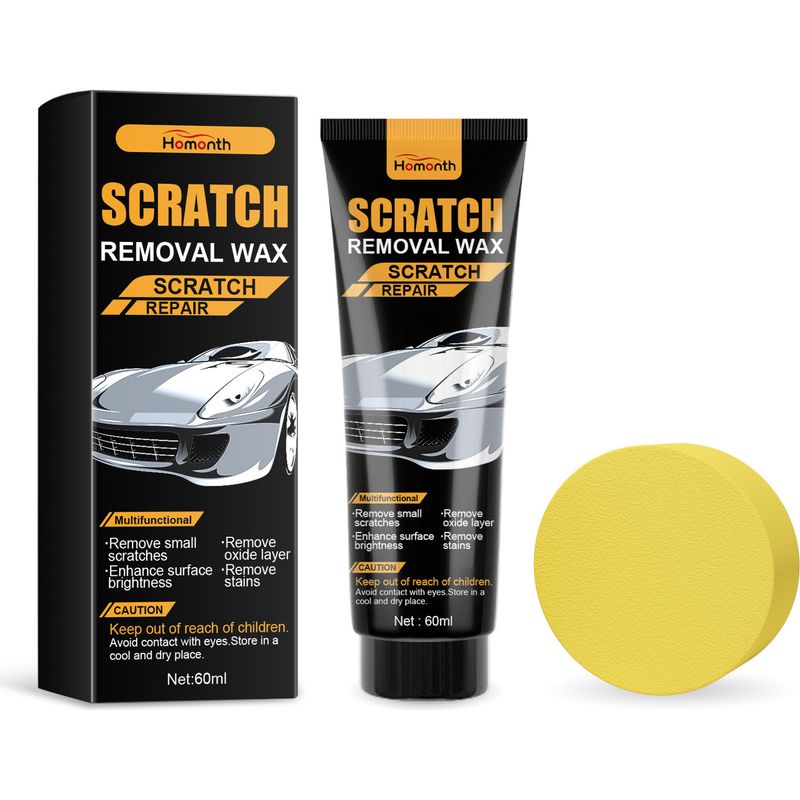 Kratzfestes Wachs Für Autokarosserien – Poliercreme Für Feine Kratzer 60 Ml + Schwamm