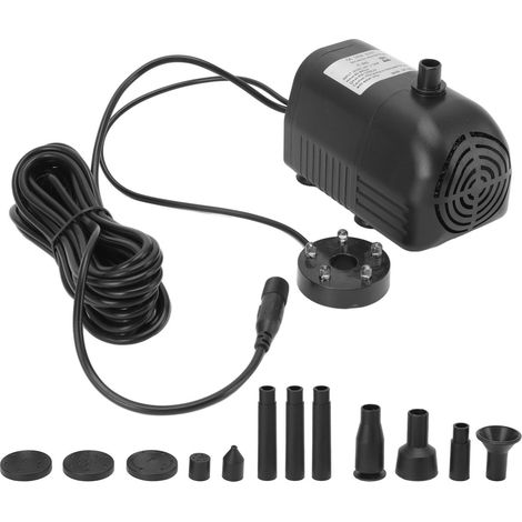 Pompe À Eau Solaire Submersible En Abs, Fontaine Décorative Sans Balais Avec Éclairage Pour Jardin, 6-24 V Cc