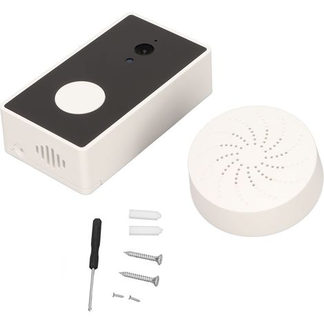 Sonnette Vidéo Sans Fil Avec Interphone Bidirectionnel, Vision Nocturne, Caméra Intelligente Bluetooth Et Wi-fi Et Sonnerie-aquaforge