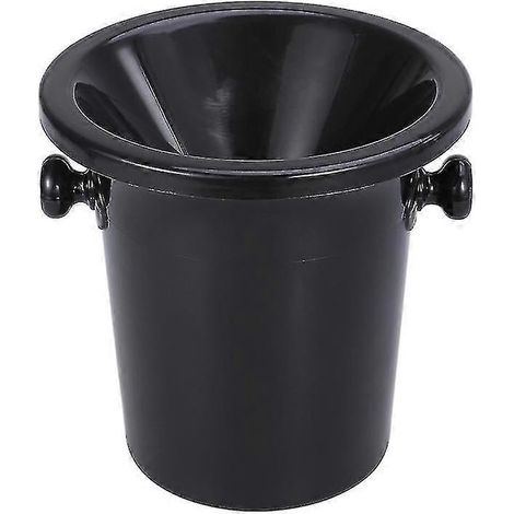Crachoir À Vin Noir, Tonneau À Vin En Plastique Rond À Double Anse, Récipient À Glace, Accessoires De Dégustation De Vin-aquaforge