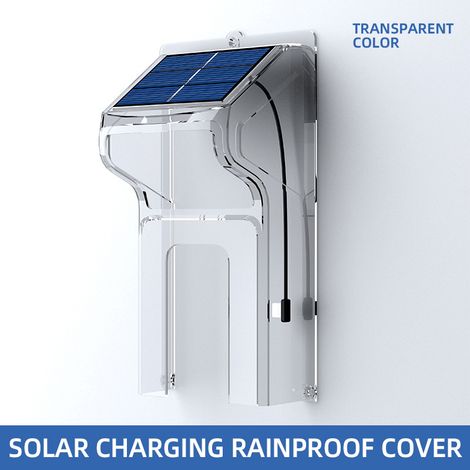 Sonnette Solaire Avec Étui De Protection Anti-pluie Et Support De Fixation Étanche-aquaforge