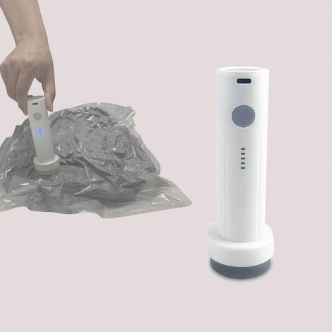 Pompe À Vide Électrique Pour Sacs De Rangement Avec Aspiration De 60 Kpa Et Batterie Rechargeable Pour Les Voyages-aquaforge