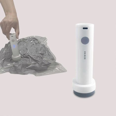 Pompe À Vide Électrique Pour Sacs De Rangement, Avec Une Aspiration De 60 Kpa Et Une Batterie Rechargeable Pour Les Voyages.-aquaforge
