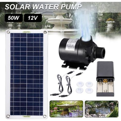 Pompe Solvatten 800 L/h 50 W Avec Moteur Sans Balais, Ultra Silencieuse, Compatible Subsn, Pour La Décoration De Fontaines De Jardin