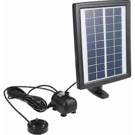 Kit De Pompe À Eau Solaire Led Pour Fontaine Avec Batterie