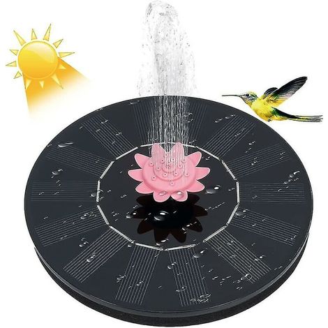 Fontaine Solaire Améliorée Avec Pompe À Eau Solaire Et Cellule Solaire Flottante Autonome