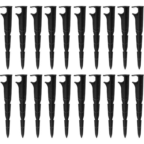 100 Piquets De Fixation Pour Jardin, Support De Tuyau D'Irrigation Goutte À Goutte En Plastique S Dxghc