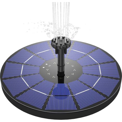 Fontaine Solaire 3,5 W, Pompe De Bassin Solaire Avec Panneau Solaire Intégré
