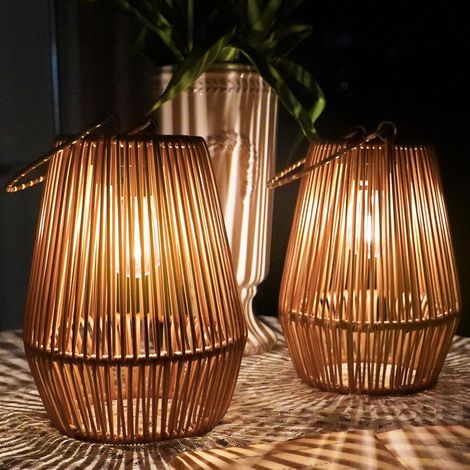 Lampes De Jardin Solaires D'Extérieur, Lanternes Solaires Suspendues Vintage - Lampes Solaires D'Extérieur Étanches - Lot De 2[rm]-aquaforge