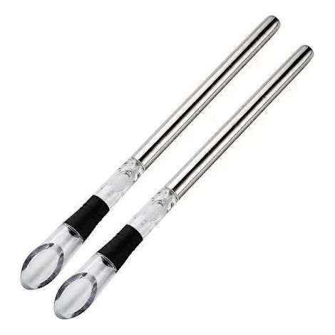 Refroidisseur De Vin (lot De 2) En Acier Inoxydable Avec Aérateur Intégré-aquaforge
