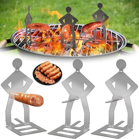 Ensemble D'Outils Amusants Pour Barbecue À Saucisses, 3 Accessoires De Barbecue Pour La Cuisine En Plein Air[jun]-aquaforge