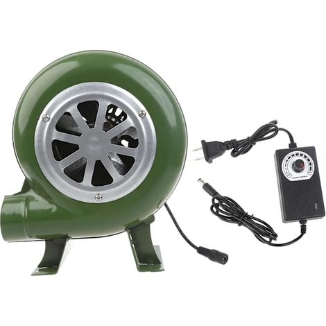 Ventilateur De Barbecue Puissant, Allume-charbon, Ventilateur Électrique Pour Fumoir, Ac100-240v 2900 Tr/min, Vitesse Réglable, 80w - Norme Européenne/nc/-aquaforge