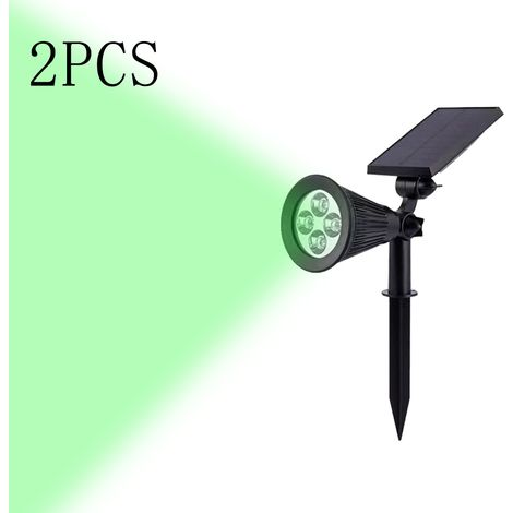 Lampes Solaires D'Extérieur, Pour L'Éclairage De Jardin, Appliques Murales Pour Allée, Lot De 2, Vertes-aquaforge