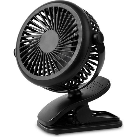 Mini Ventilateur Usb, Silencieux Et Portable, Avec Batterie Rechargeable, 3 Vitesses Et Rotation À 360°.-aquaforge