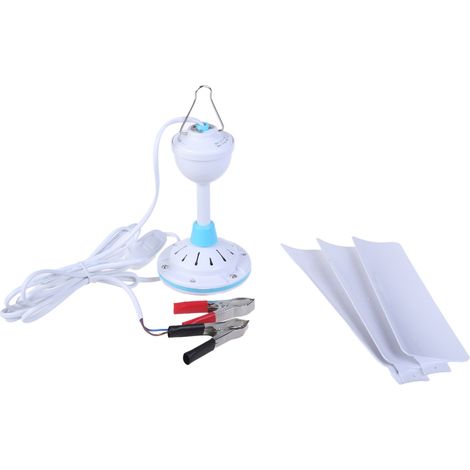 Ventilateur De Plafond Portable 12 V, Mini Ventilateur Suspendu De 50 Cm (20 Pouces), Idéal Pour Le Camping Et Les Tentes.-aquaforge