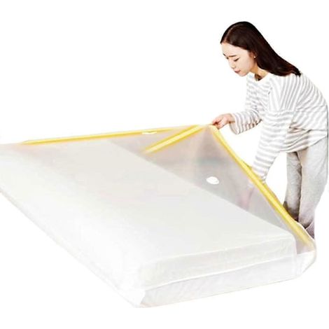 Grands Sacs De Rangement Sous Vide Pour Matelas Et Vêtements, 220 X 100 Cm, Sac De Rangement Pour Le Déménagement/le Stockage De Matelas En Mousse, Pompe Manuelle Incluse.-aquaforge