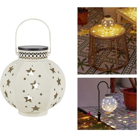 Lampe Solaire D'Extérieur - Lampes De Jardin En Métal Pour Terrasse, Pelouse, Arbres - Cadeau De Décoration Orientale-aquaforge