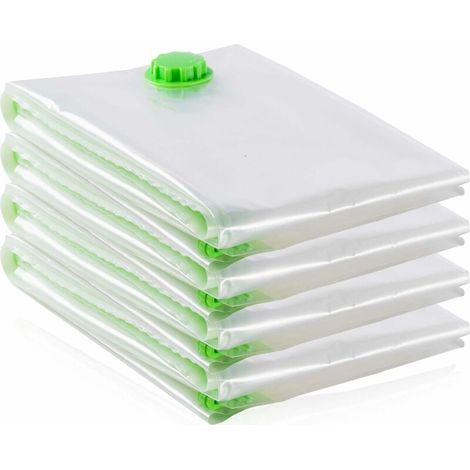Lot De 4 Sacs De Rangement Sous Vide Extra-larges [130 X 100 Cm] Pour Vêtements-aquaforge