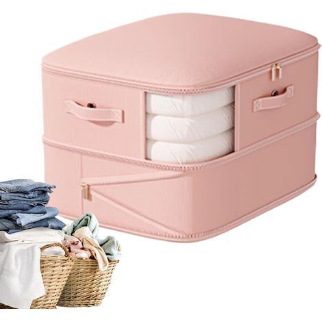 Sacs De Rangement Sous Vide À Compression, Double Couche Avec Fermeture Éclair, Pour Couettes/literie, Maison/chambre D'Étudiant/penderie/camping-car/voyage/mariage-aquaforge
