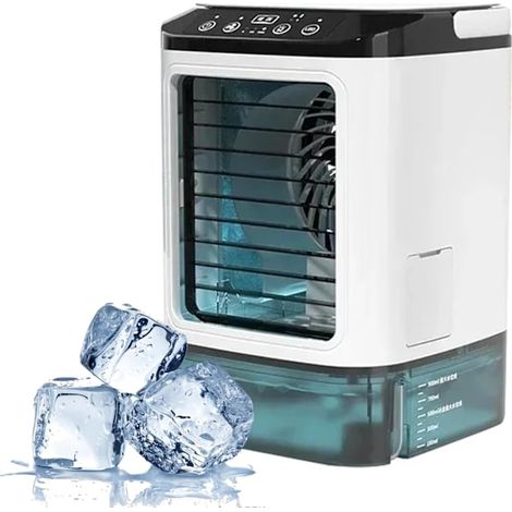 Ventilateur Climatiseur Portable, Double Brumisation, Réglage En 3 Étapes, Silencieux, Pour La Maison-aquaforge