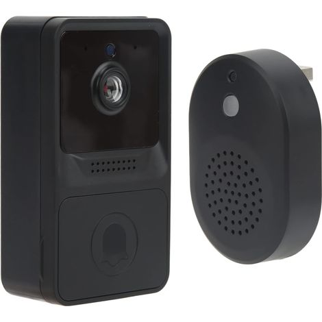 Sonnette Sans Fil Avec Caméra, Sonnette Extérieure Wifi Ring, Détection De Mouvement Pir, Audio Bidirectionnel, Sonnette Vidéo-aquaforge