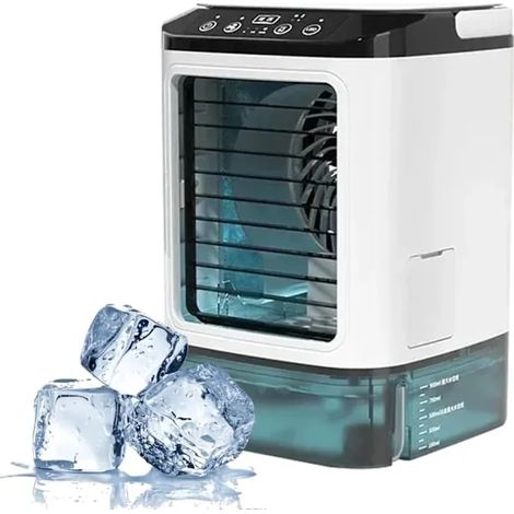 Ventilateur De Climatisation Portable, Double Atomisation, Réglage De La Vitesse Du Ventilateur À Trois Niveaux, Fonctionnement Silencieux, Convient À Un Usage Domestique.-aquaforge