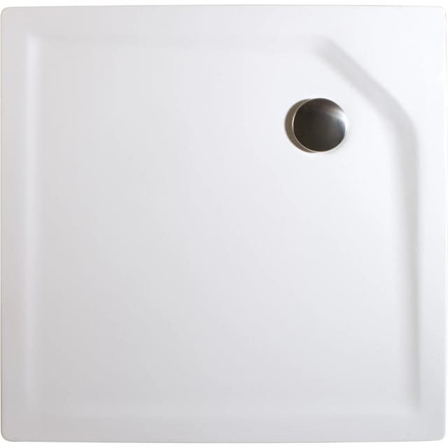 Schulte Duschwannen-Set Extraflach Quadrat 90 cm x 90 cm Alpinweiß