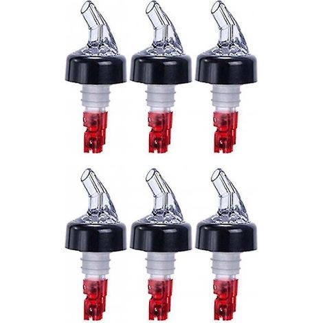 Distributeur De Vin (lot De 6), 3 Cl, Bouteille Avec Bec Verseur Transparent, Rouge-aquaforge