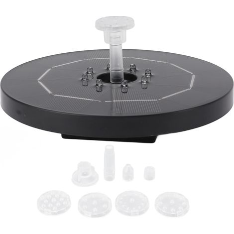 Fontaine Lumineuse Led Solaire Pour Bain D'Eau Flottant, Hauteur 120 Cm, Batterie 3000 Mah